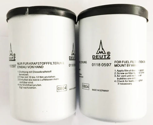 Filtro 21492771 do OEM BF4M Diesel Generator Fuel 01180597 porções