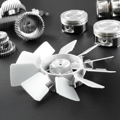 Peças sobressalentes de motores de 4 tempos com lâmina de ventilador de prata